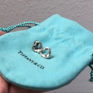 Tiffany’s Silver Heart Earrings